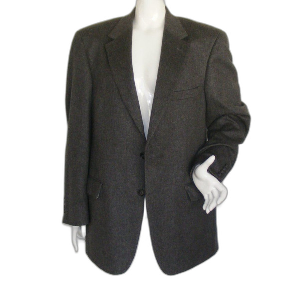 GRANT THOMAS Cashmere Jacket, 42R, Gray, 2 buttons, Soft! - Picture 8 of 14